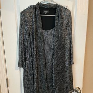 Silver and black after Five dress .